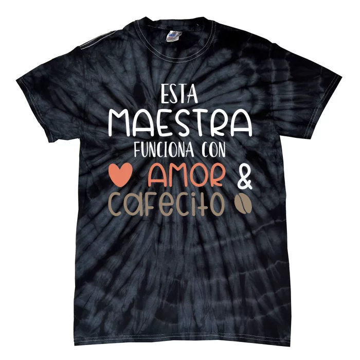 Maestra Espanol Playera Regalo Spanish Teacher Tie-Dye T-Shirt