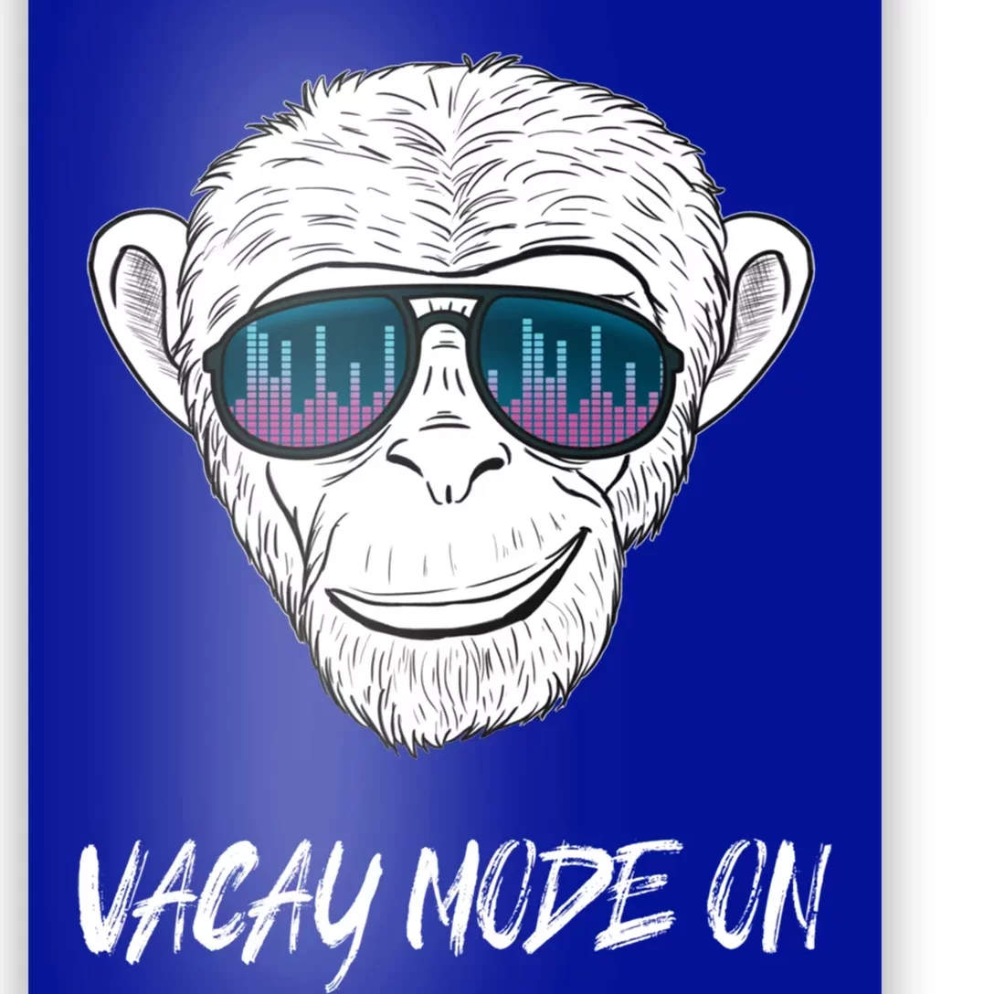 Monkey Equalizer Party Rave Techno Vacation Vacay Mode On Gift Poster