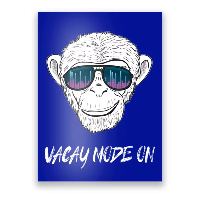 Monkey Equalizer Party Rave Techno Vacation Vacay Mode On Gift Poster