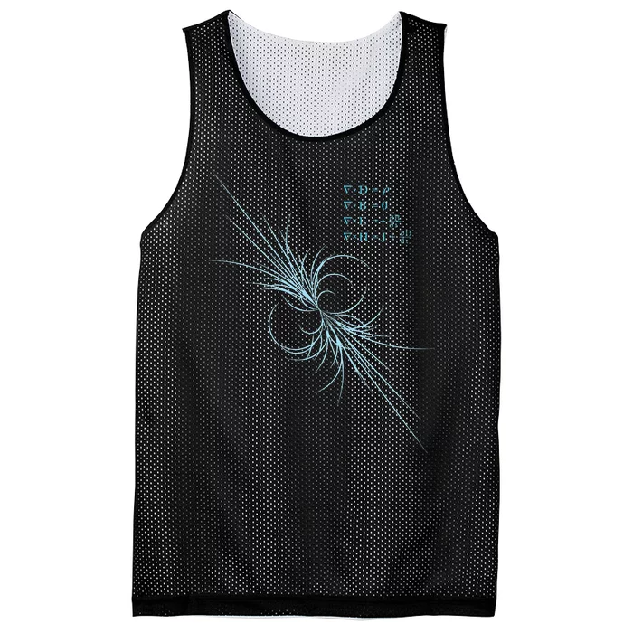 Maxwell Equation Physics Study Science Lover Physicist Mesh Reversible Basketball Jersey Tank