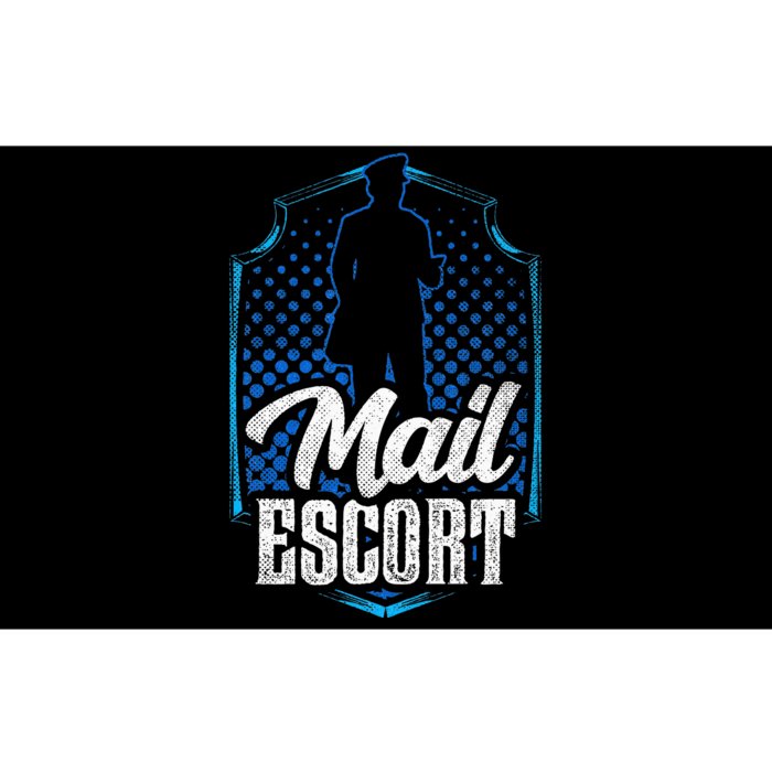 Mail Escort Postal Worker Mailman Courier Postman Bumper Sticker