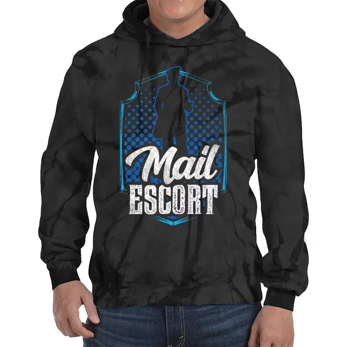 Mail Escort Postal Worker Mailman Courier Postman Tie Dye Hoodie