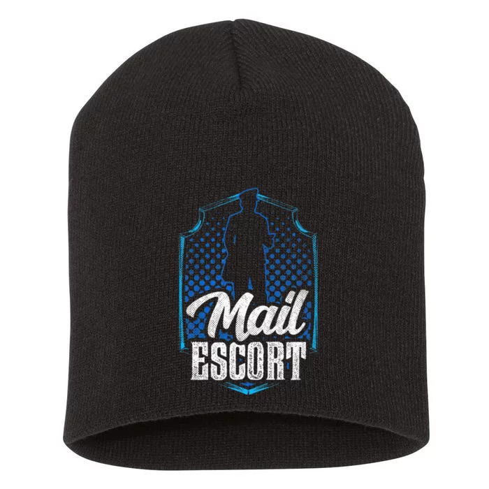 Mail Escort Postal Worker Mailman Courier Postman Short Acrylic Beanie