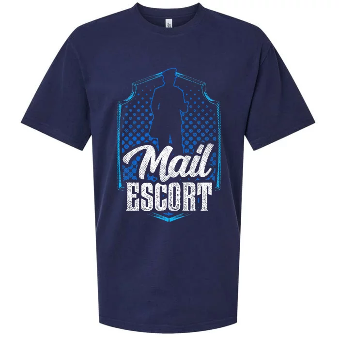 Mail Escort Postal Worker Mailman Courier Postman Sueded Cloud Jersey T-Shirt