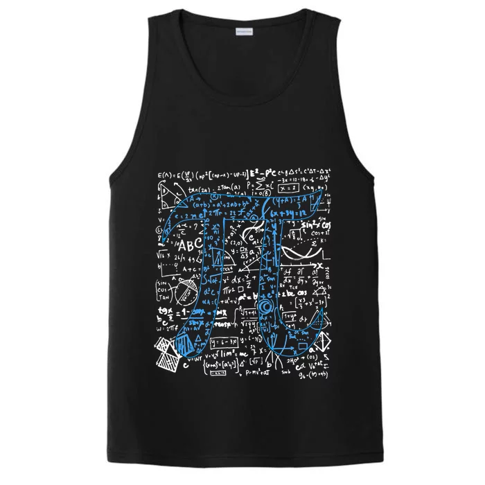 Math Equation Pi Symbol Gift Fun Student Teacher Geek Pi Day Gift Performance Tank