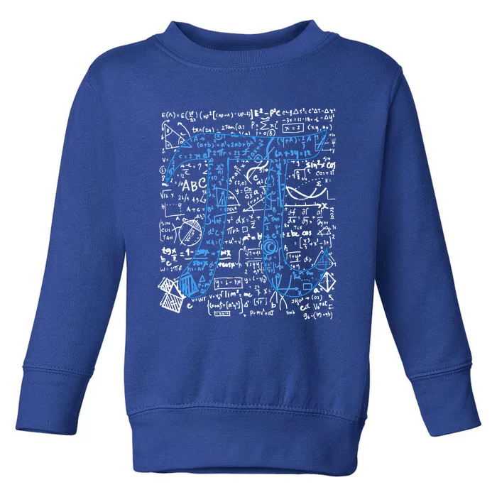 Math Equation Pi Symbol Gift Fun Student Teacher Geek Pi Day Gift Toddler Sweatshirt