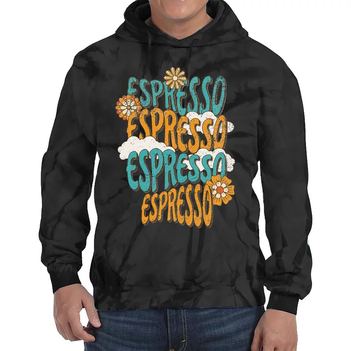 Me Espresso Retro Carpenter Tie Dye Hoodie