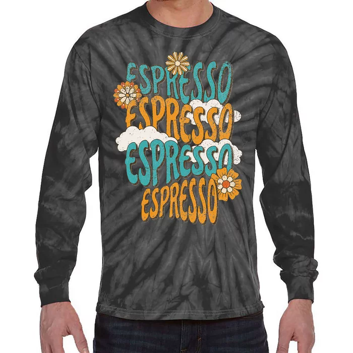 Me Espresso Retro Carpenter Tie-Dye Long Sleeve Shirt