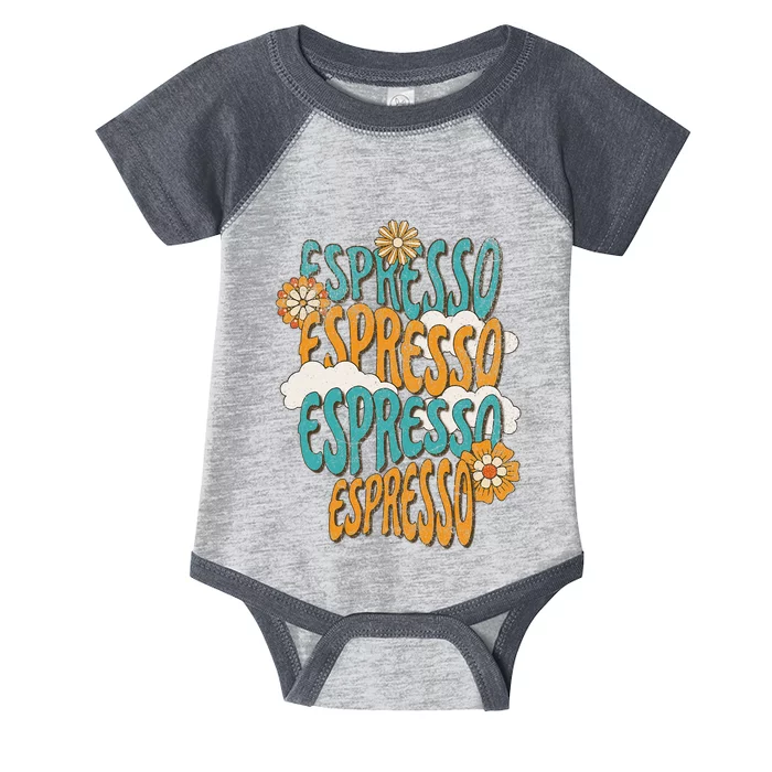 Me Espresso Retro Carpenter Infant Baby Jersey Bodysuit