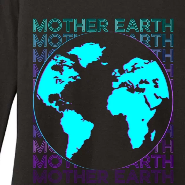 Mother Earth Retro Gift Womens CVC Long Sleeve Shirt