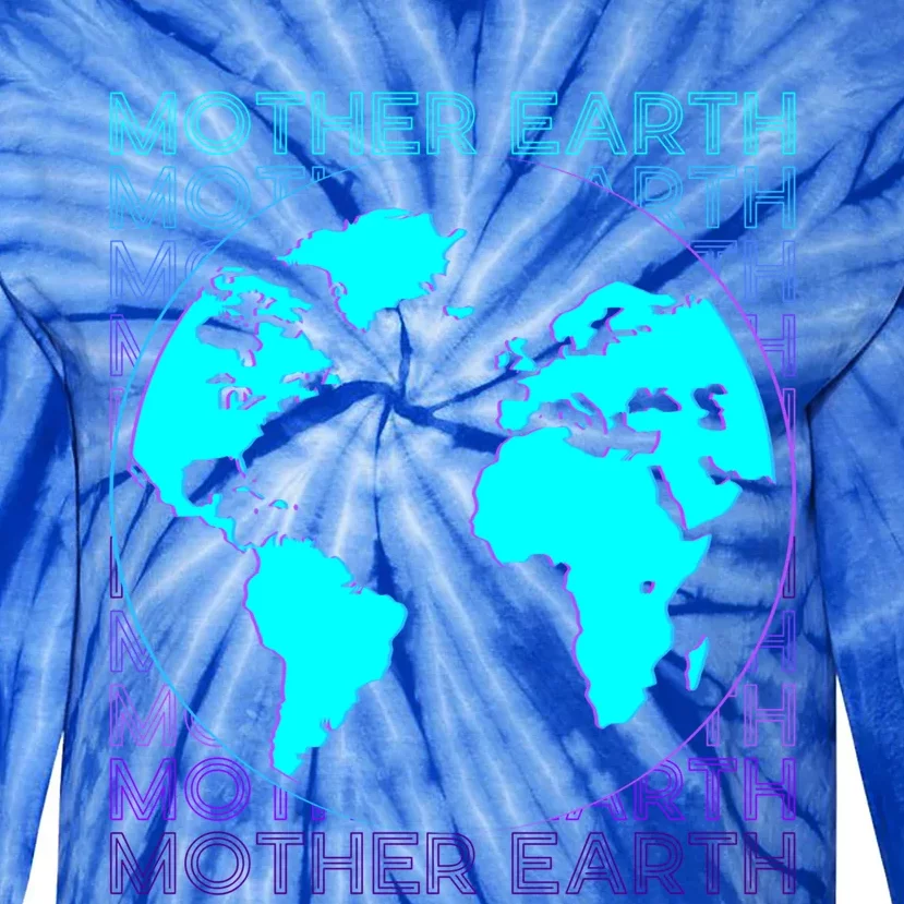 Mother Earth Retro Gift Tie-Dye Long Sleeve Shirt