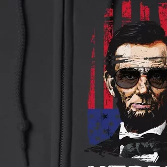 Merica Abe Lincoln Full Zip Hoodie