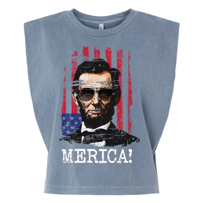 Merica Abe Lincoln Garment-Dyed Women's Muscle Tee