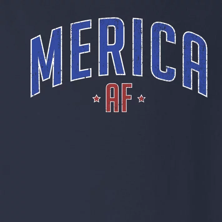 Merica AF Distressed USA Logo Toddler Long Sleeve Shirt