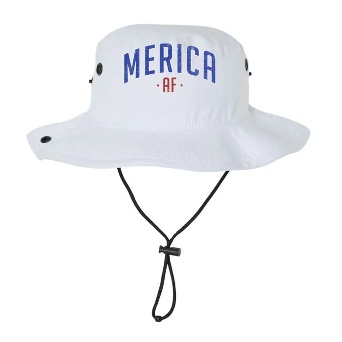 Merica AF Distressed USA Logo Legacy Cool Fit Booney Bucket Hat