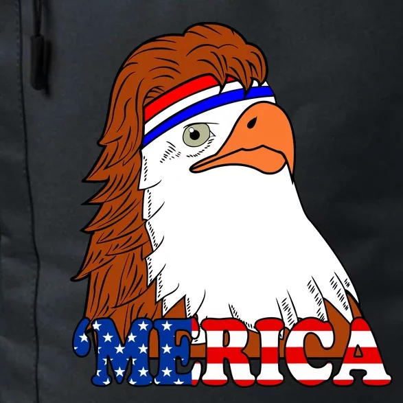 Merica Bald Eagle Retro USA Flag Daily Commute Backpack