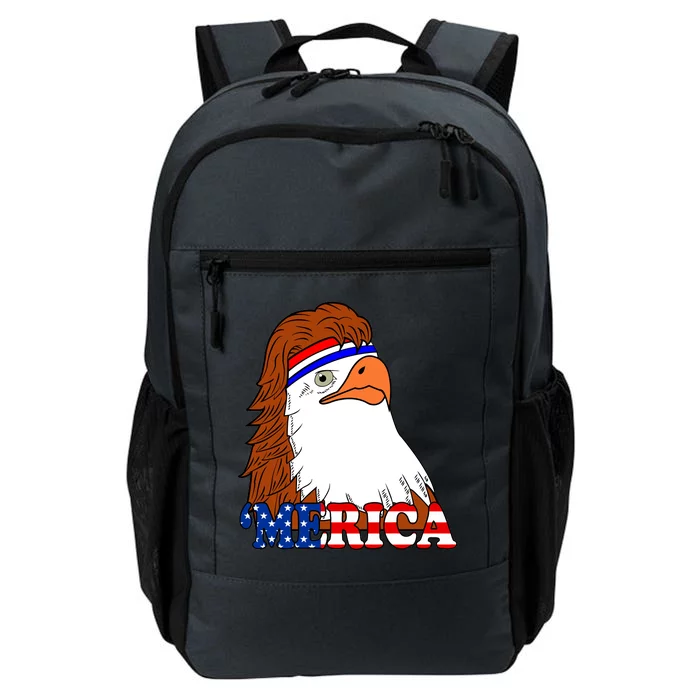 Merica Bald Eagle Retro USA Flag Daily Commute Backpack