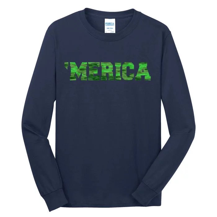 Merica Camo Logo Tall Long Sleeve T-Shirt