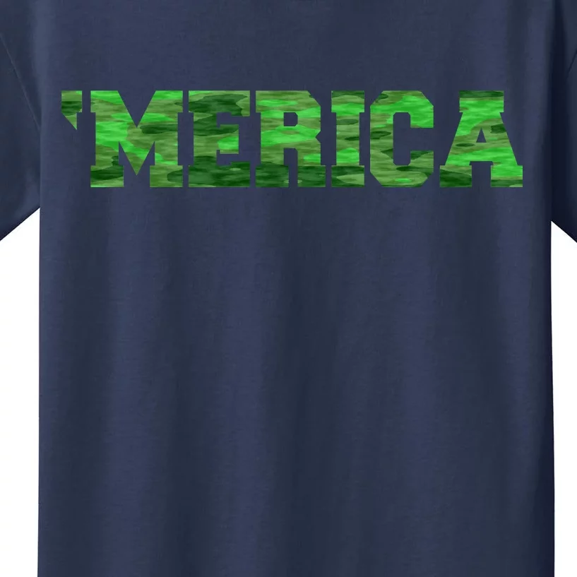 Merica Camo Logo Kids T-Shirt