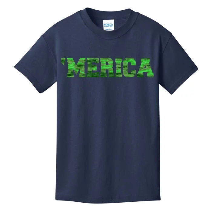 Merica Camo Logo Kids T-Shirt