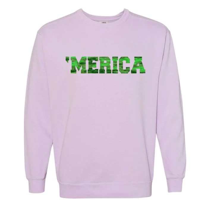 Merica Camo Logo Garment-Dyed Sweatshirt