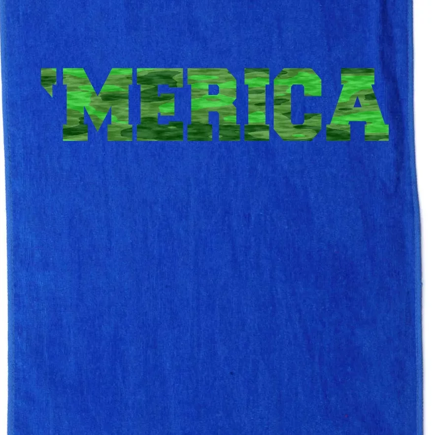 Merica Camo Logo Platinum Collection Golf Towel