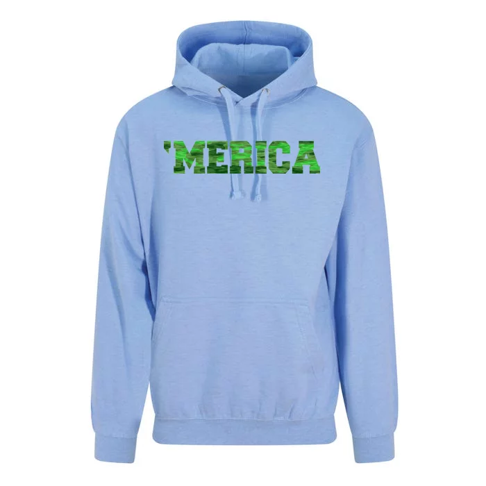 Merica Camo Logo Unisex Surf Hoodie