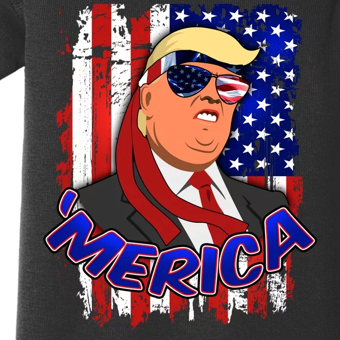 Merica Donald Trump Baby Bodysuit