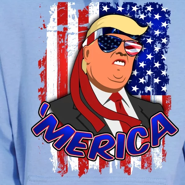 Merica Donald Trump Unisex Surf Hoodie