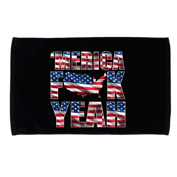 Merica Fck Yeah Microfiber Hand Towel