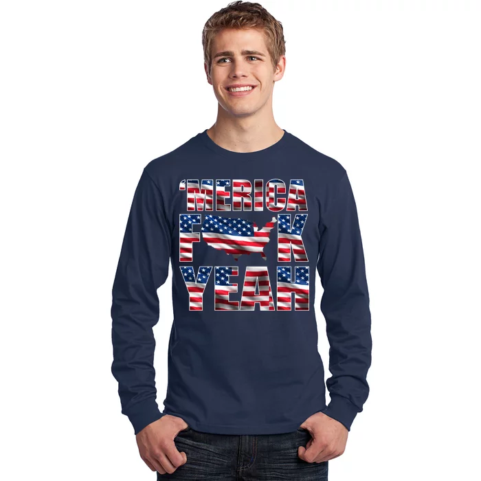 Merica Fck Yeah Long Sleeve Shirt