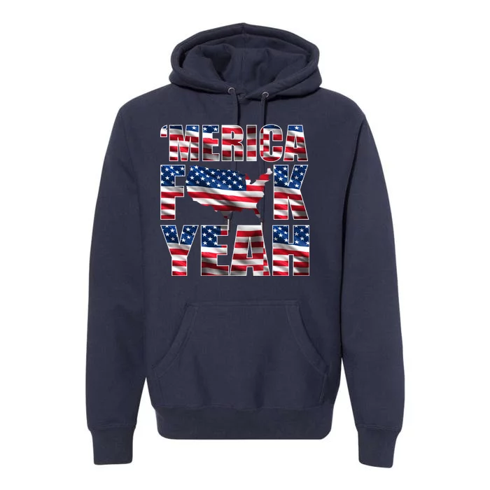 Merica Fck Yeah Premium Hoodie