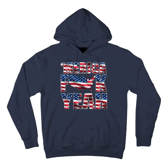 Merica Fck Yeah Tall Hoodie