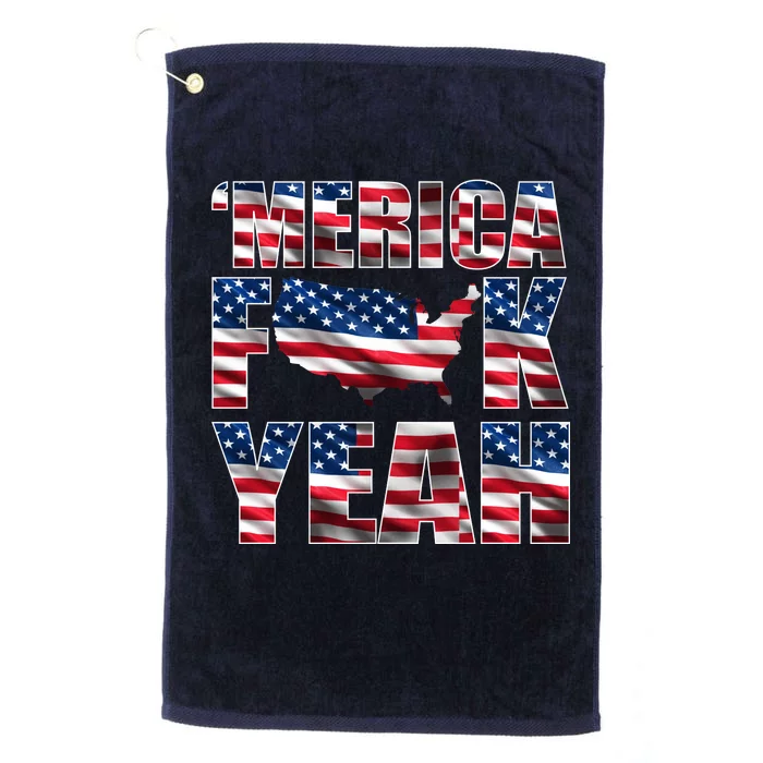 Merica Fck Yeah Platinum Collection Golf Towel