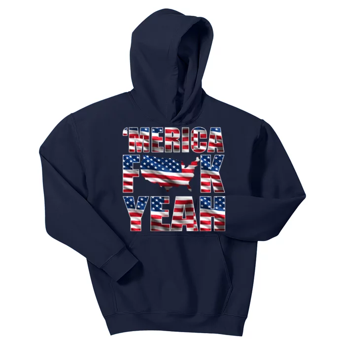 Merica Fck Yeah Kids Hoodie