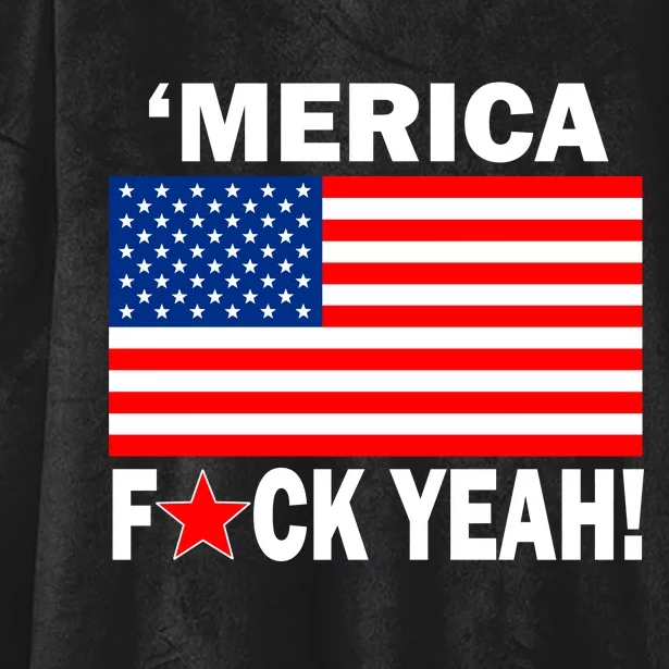 Merica F*ck Yeah! USA Hooded Wearable Blanket