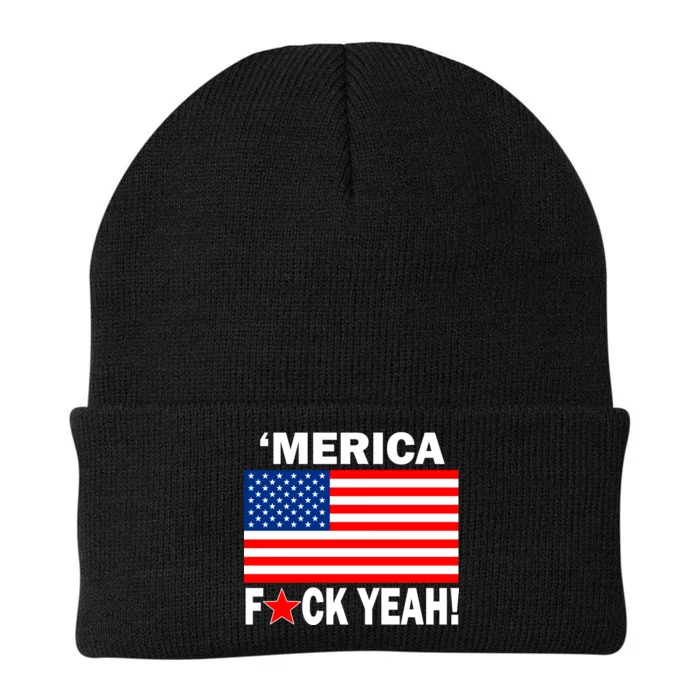 Merica F*ck Yeah! USA Knit Cap Winter Beanie