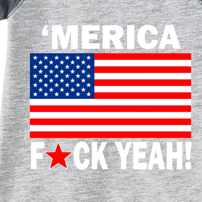 Merica F*ck Yeah! USA Infant Baby Jersey Bodysuit