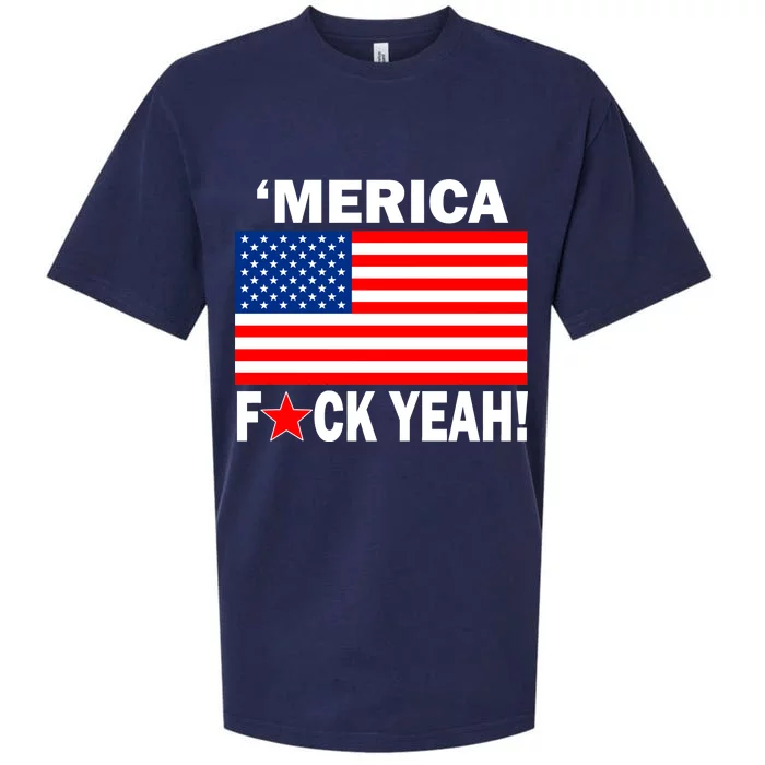 Merica F*ck Yeah! USA Sueded Cloud Jersey T-Shirt