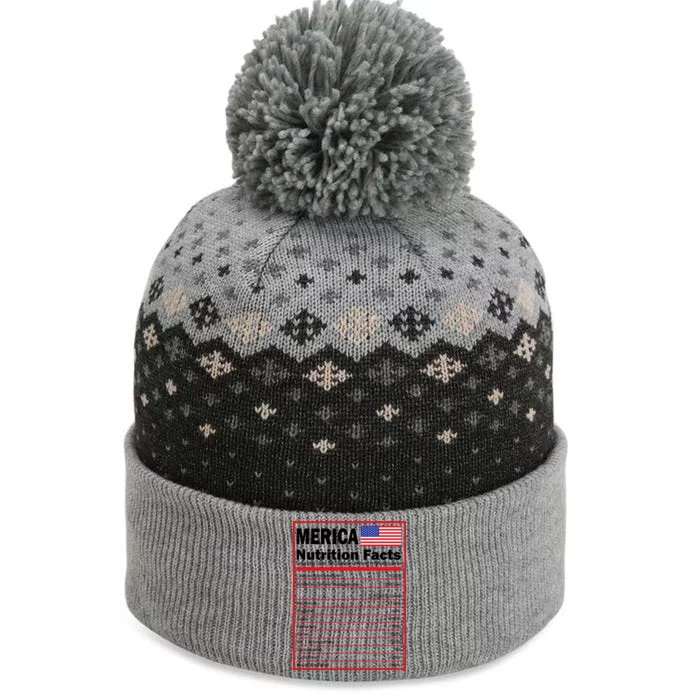 Merica Nutrition Facts The Baniff Cuffed Pom Beanie