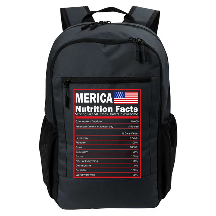 Merica Nutrition Facts Daily Commute Backpack