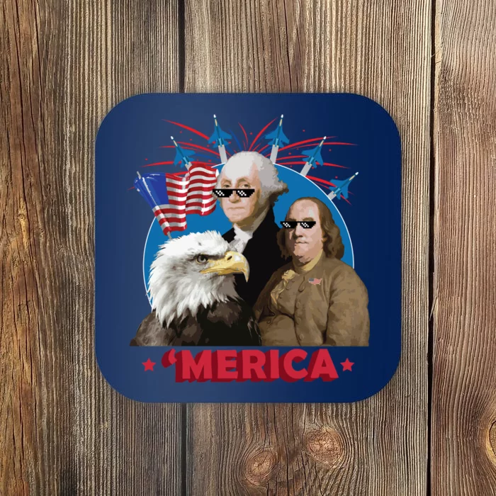 Merica Patriotic Party Coaster