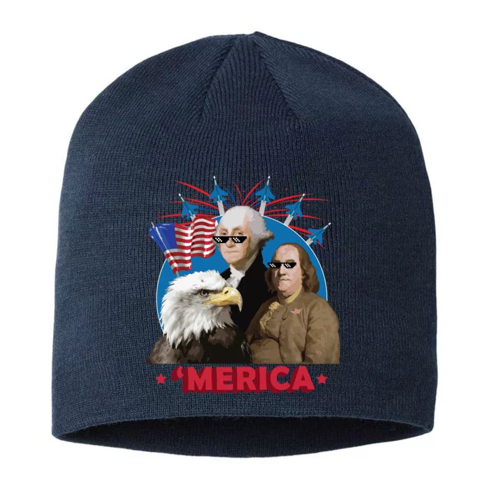 Merica Patriotic Party 8 1/2in Sustainable Knit Beanie