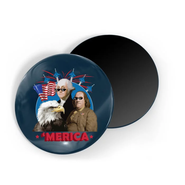 Merica Patriotic Party Magnet