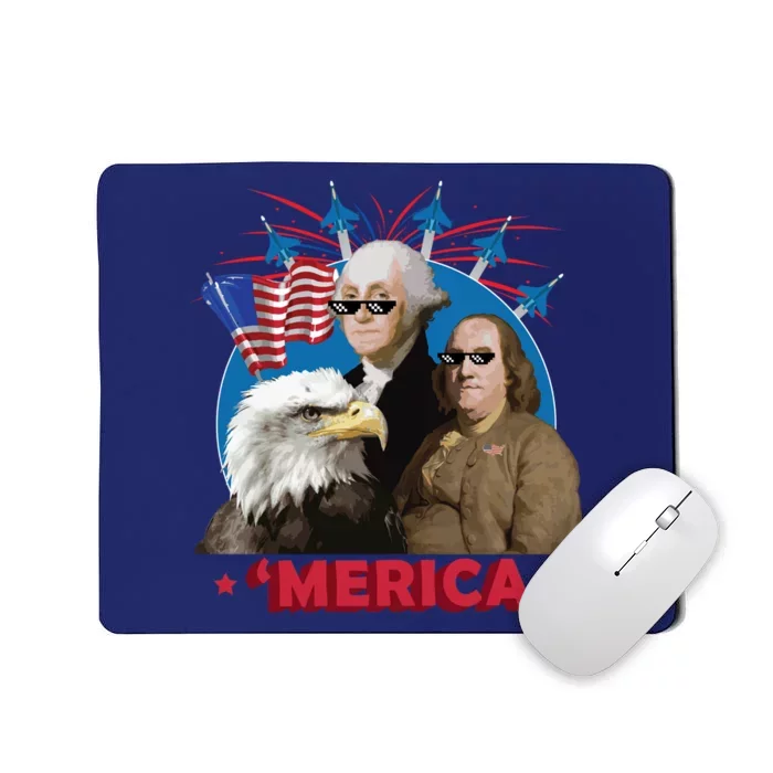 Merica Patriotic Party Mousepad