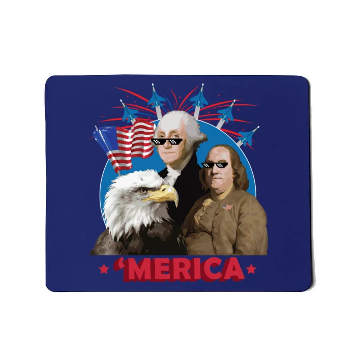 Merica Patriotic Party Mousepad