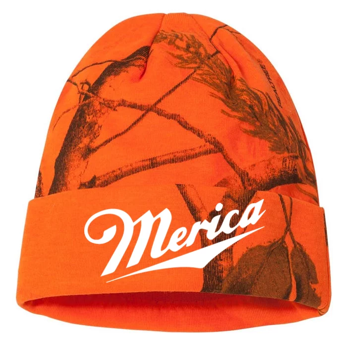 Merica Simple Logo Kati - 12in Camo Beanie