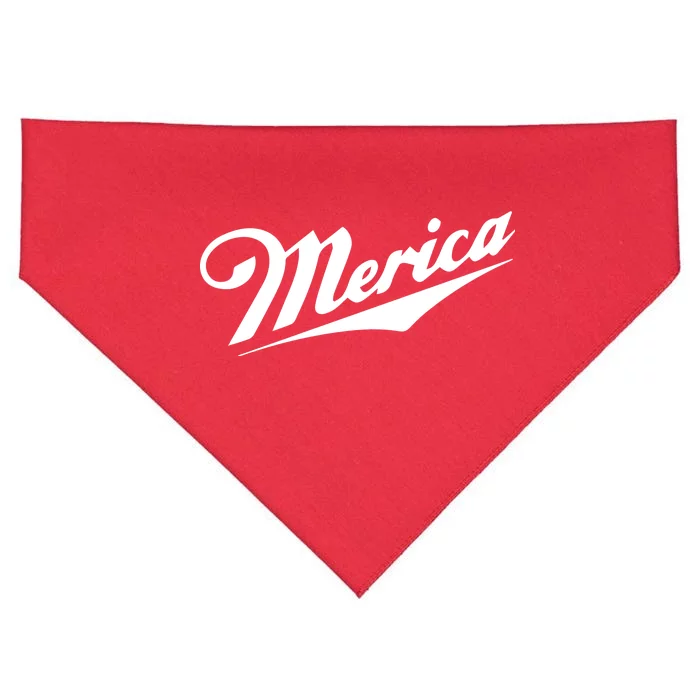 Merica Simple Logo USA-Made Doggie Bandana