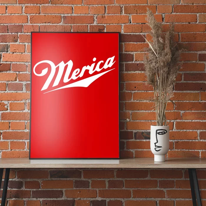 Merica Simple Logo Poster