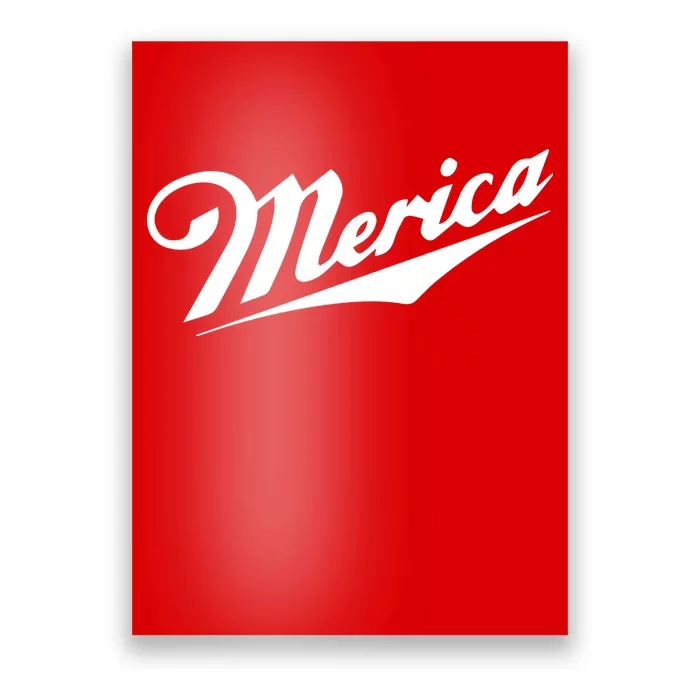 Merica Simple Logo Poster